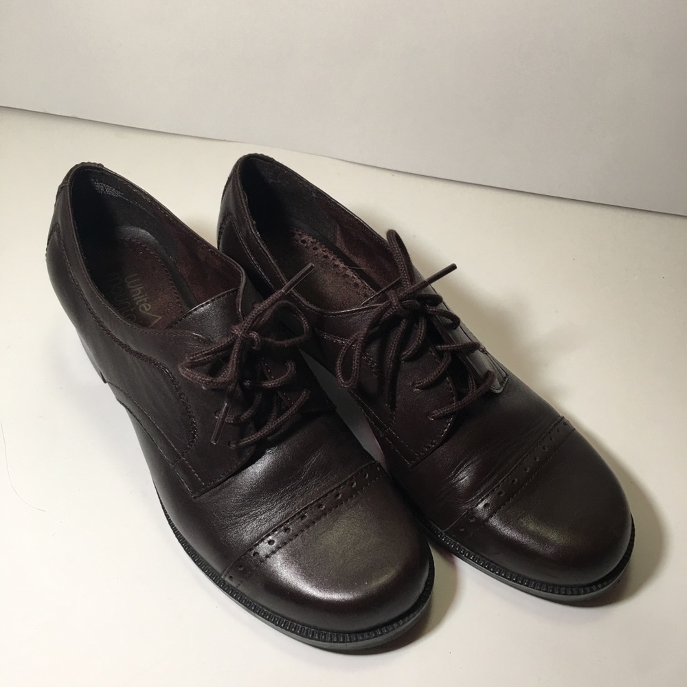 White Mountain Brown Cushion Wedge Shoes